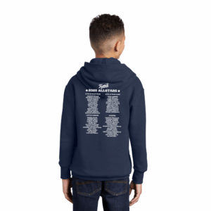 Youth Fleece Pullover Hooded Sweatshirt w/ Team Names